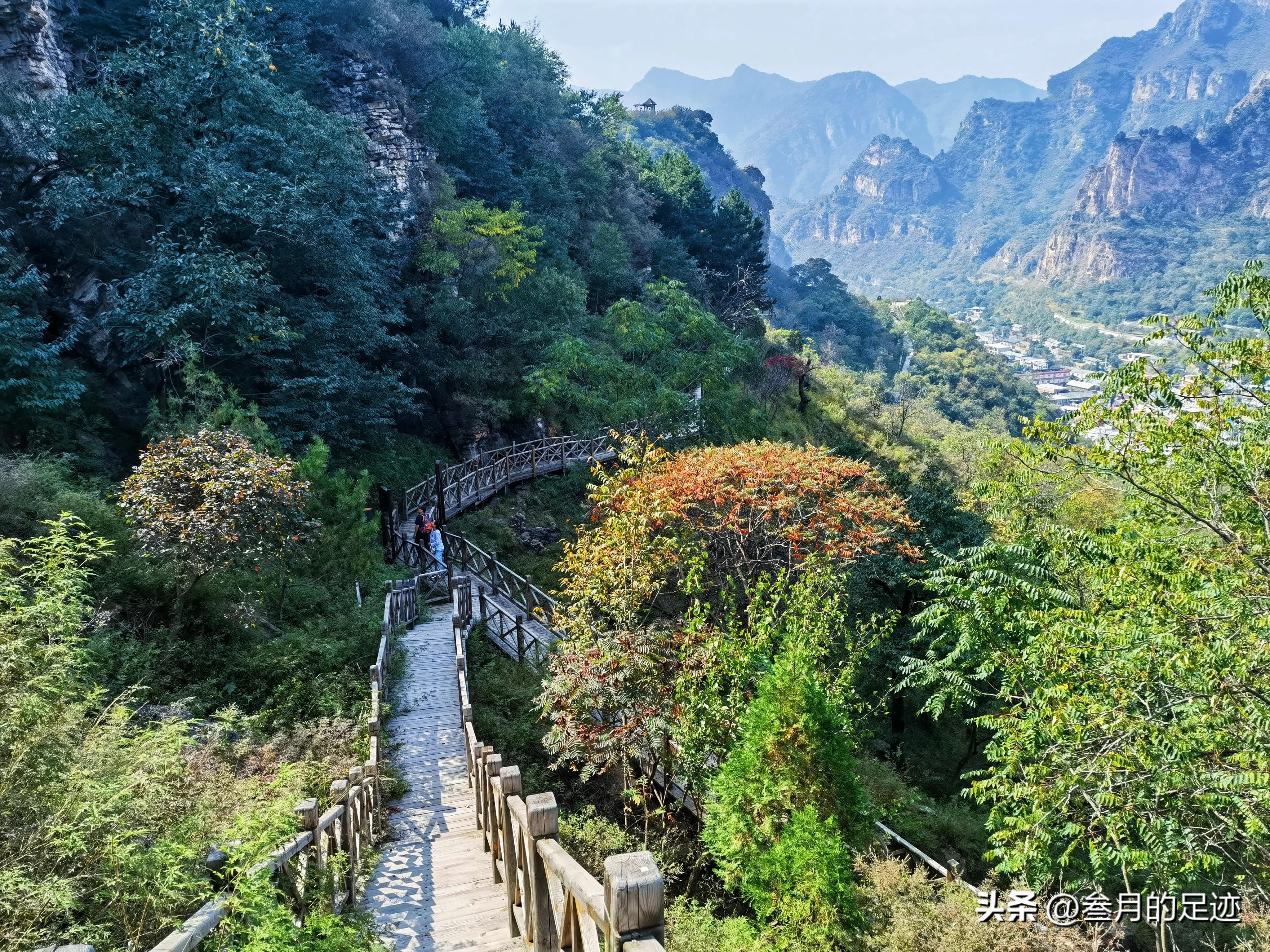 房山红叶最佳地点木栈道,北京房山森林游玩地方推荐