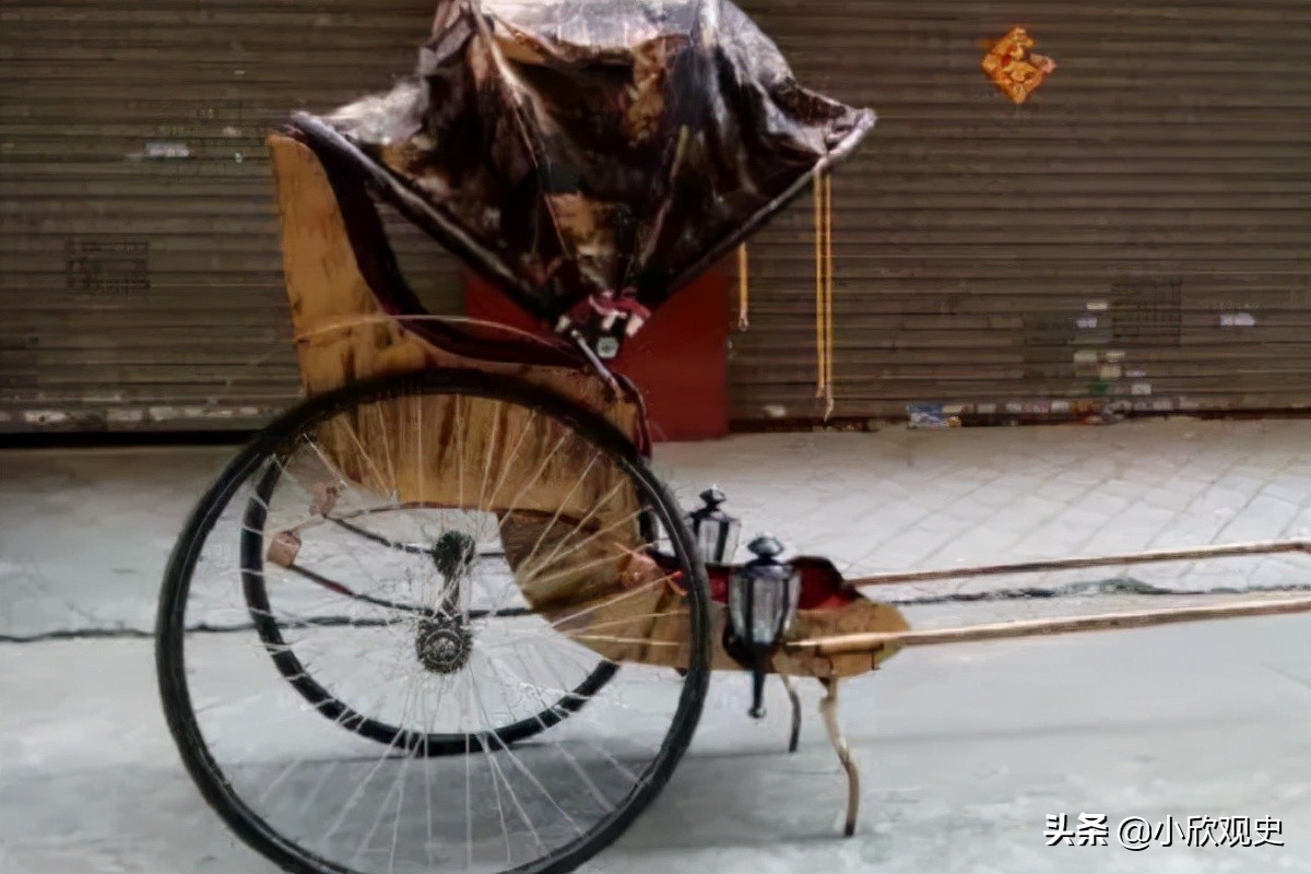 上海黄包车历史简介,80年代的上海滩黄包车