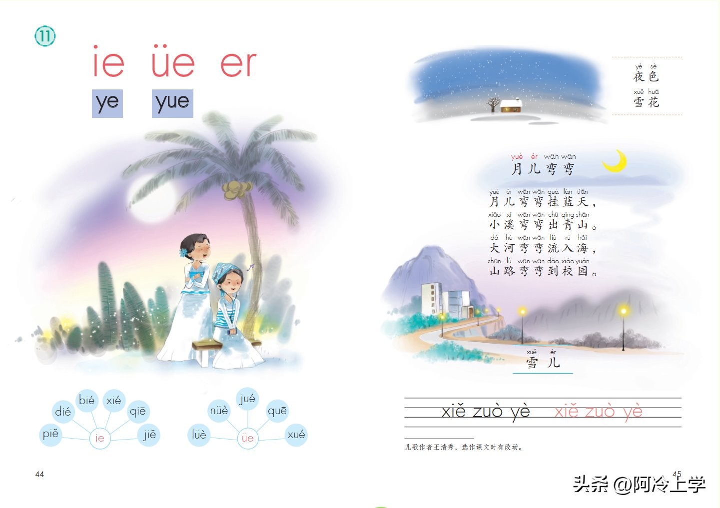 一年级汉语拼音声母韵母拼读口诀,一年级声母韵母整体认读音节表