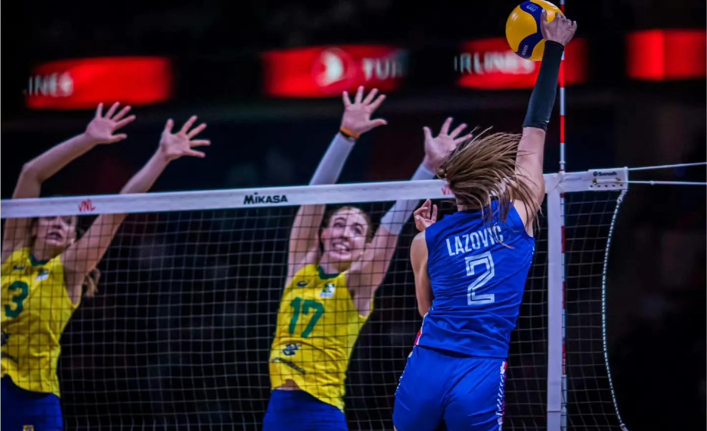 女排决赛巴西对塞尔维亚直播,巴西和塞尔维亚排球直播
