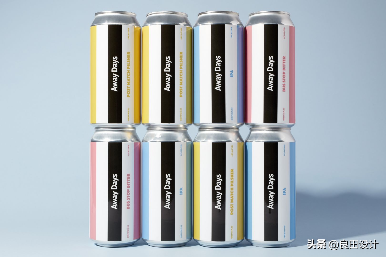 以足球为主题的AwayDays啤酒包装设计