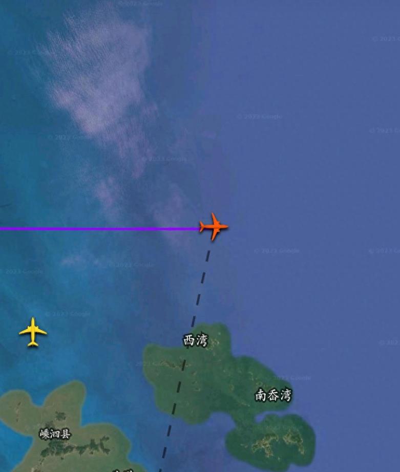 在9月15日10点07分，北京飞机飞往台北航班到达浙江台州上空，