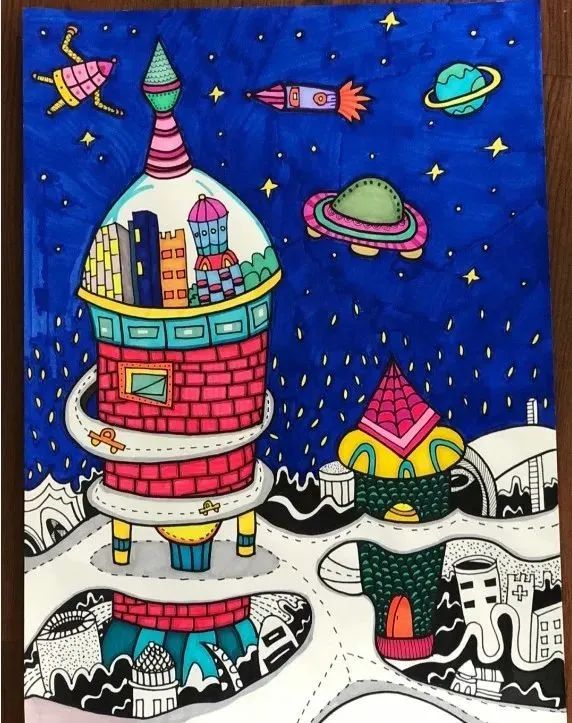 科幻画大全让科学插上艺术的翅膀,插上梦想的翅膀科幻画