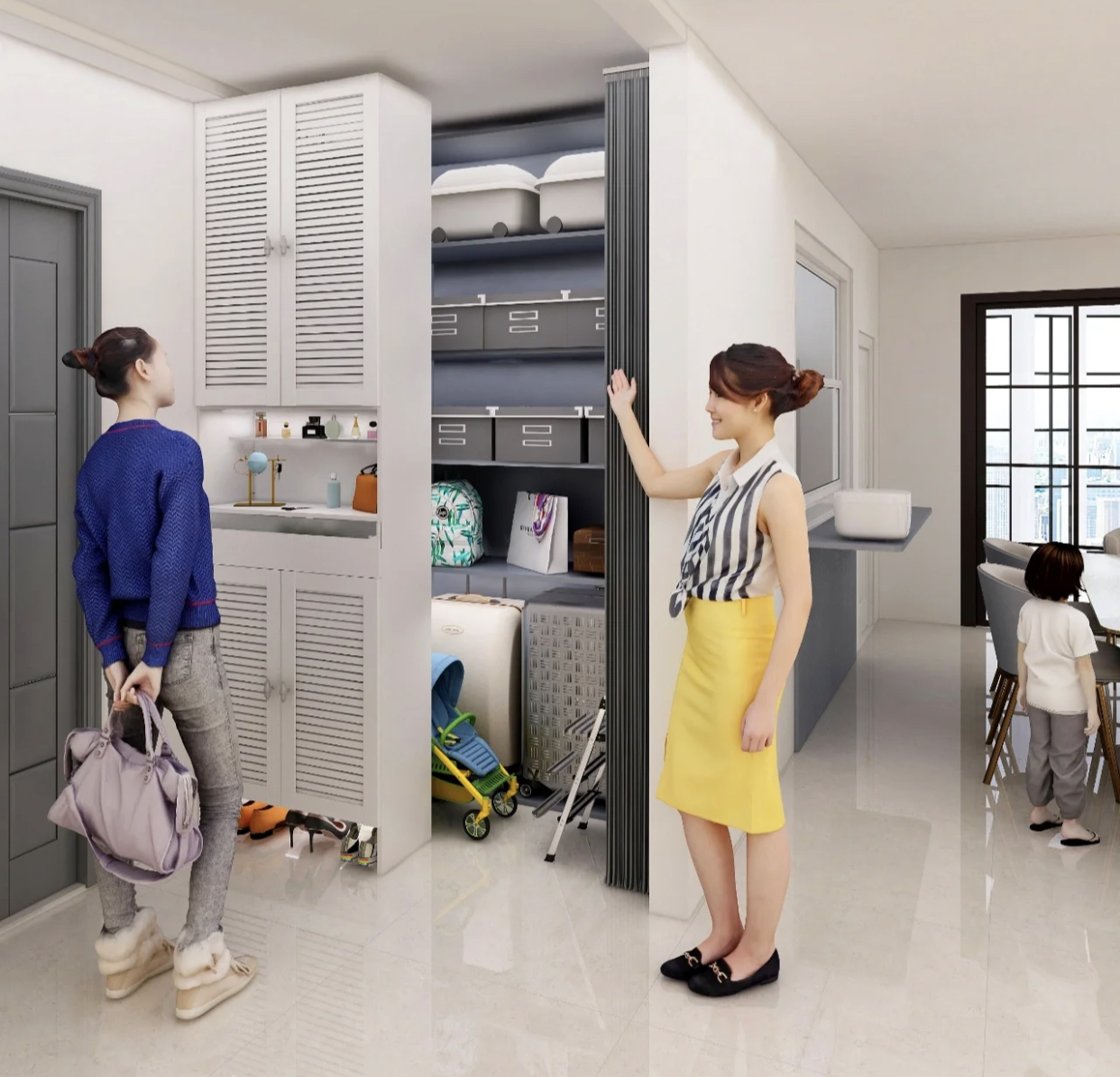 玄关，最强收纳柜设计，不服来战