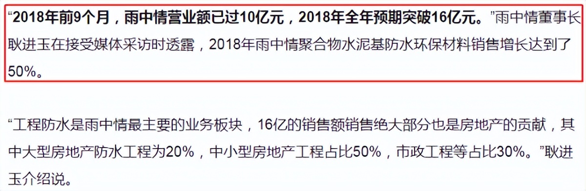 雨中情防水销售工作怎么样,雨中情ipo最新进展