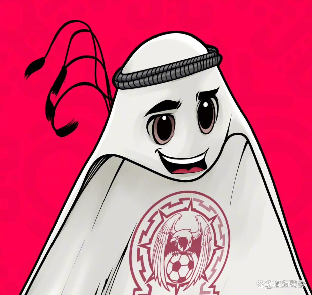 拉伊卜吉祥物拟人,世界杯吉祥物拉伊卜王子头像