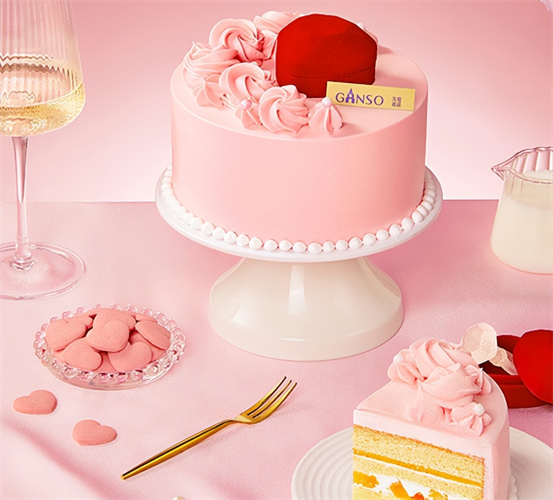 元祖粉色蛋糕,元祖浓情蜜意慕斯蛋糕