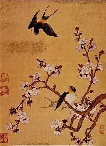 花鸟山水古画图片大全,中国名画山水画花鸟画