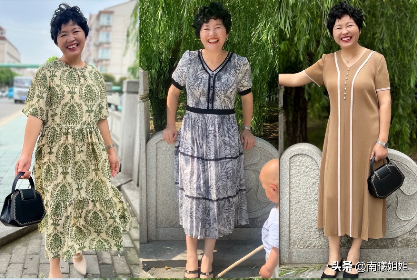 等你到了五六十岁，尽量不要穿花裙、老年衫，换成这样打扮更时尚