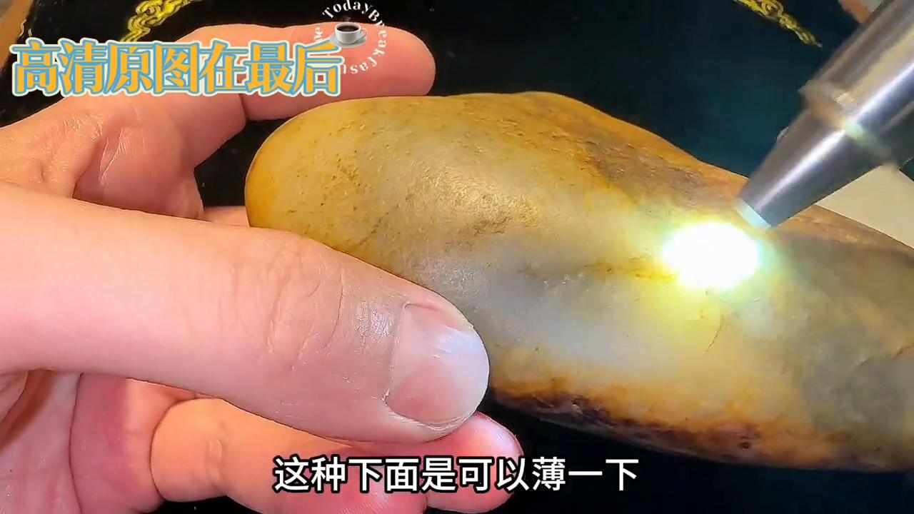 和田玉天然青花玉籽料图片,和田玉籽料平安牌