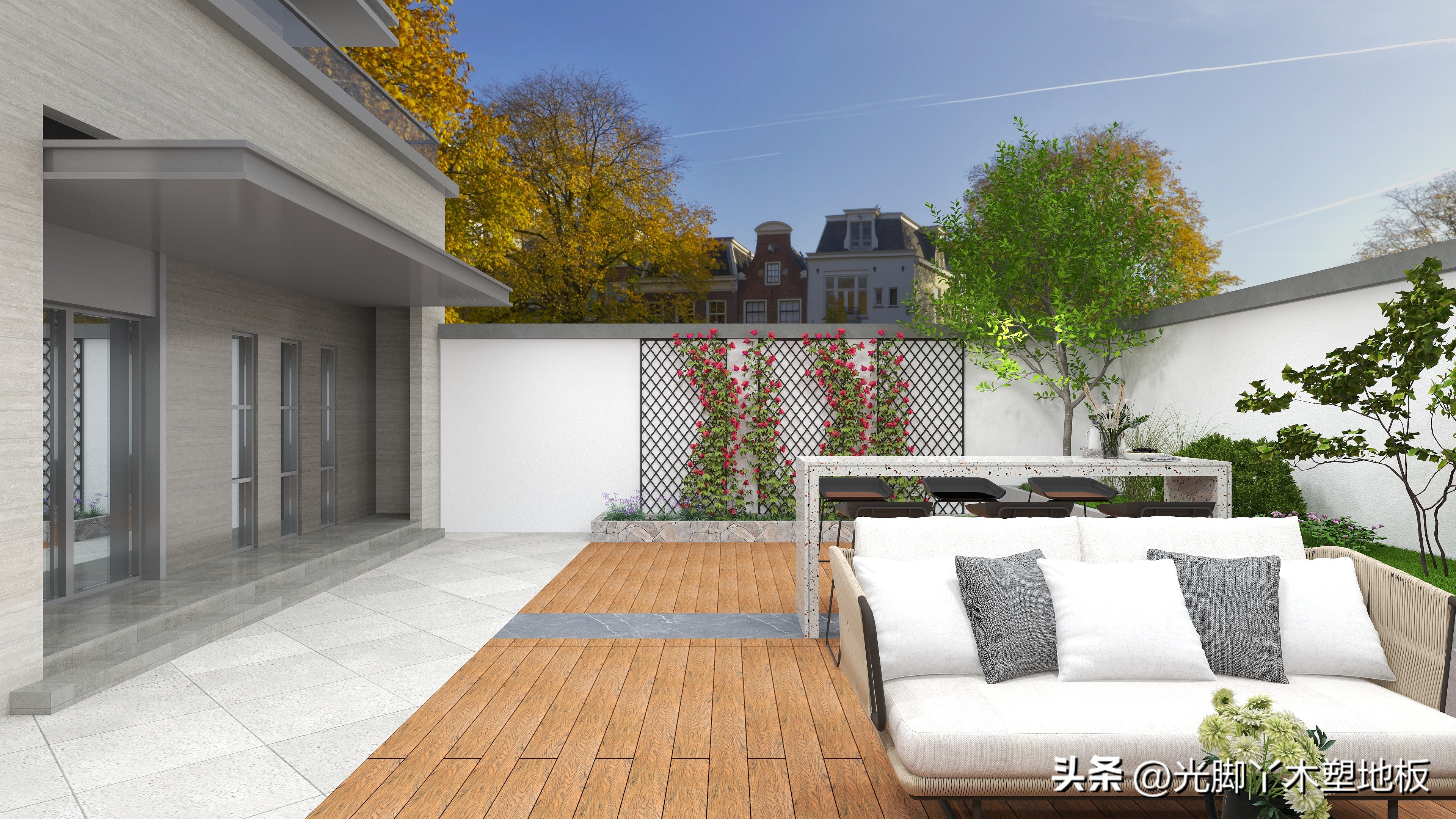 园林绿化户外塑木,木塑板材环保