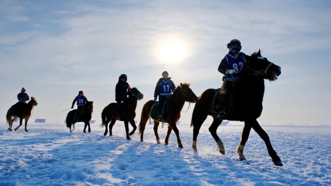 达斡尔打冰火球,呼伦贝尔达斡尔冰钓节
