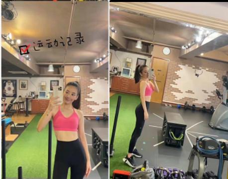 方媛健身秀背肌蚂蚁腰,方媛美容仪