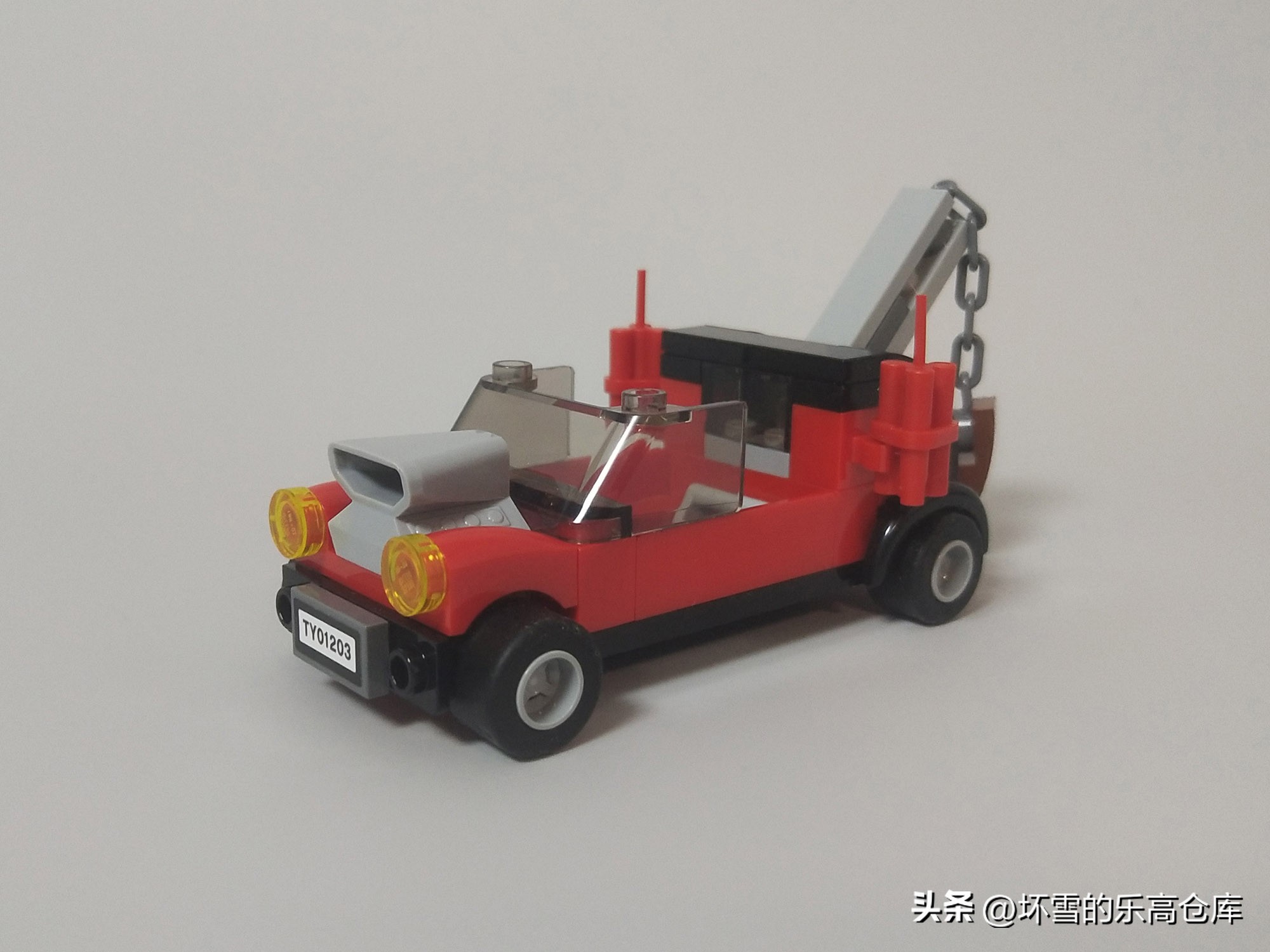 乐高押运警车,买乐高警察玩具视频