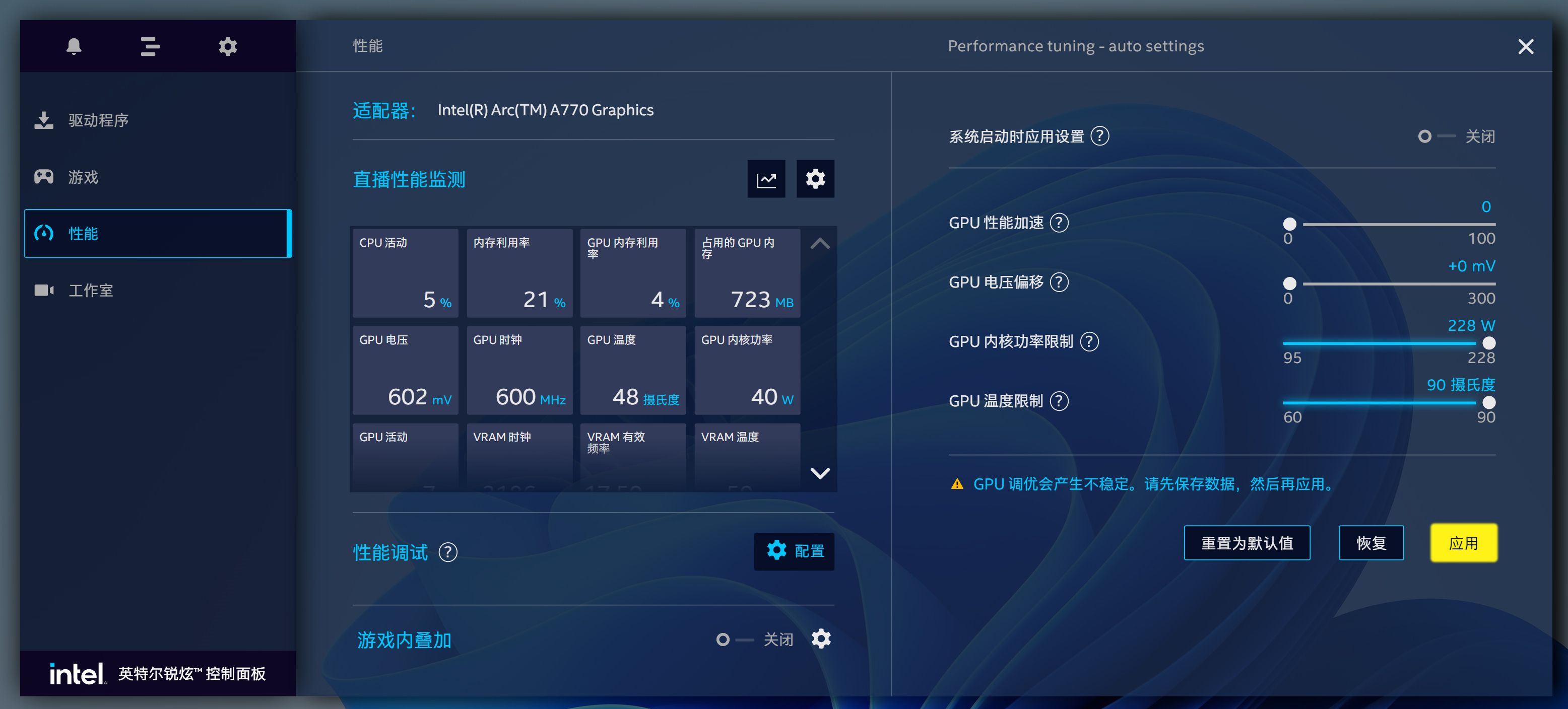 英特尔arca750显卡怎么样,英特尔arca770显卡跑分