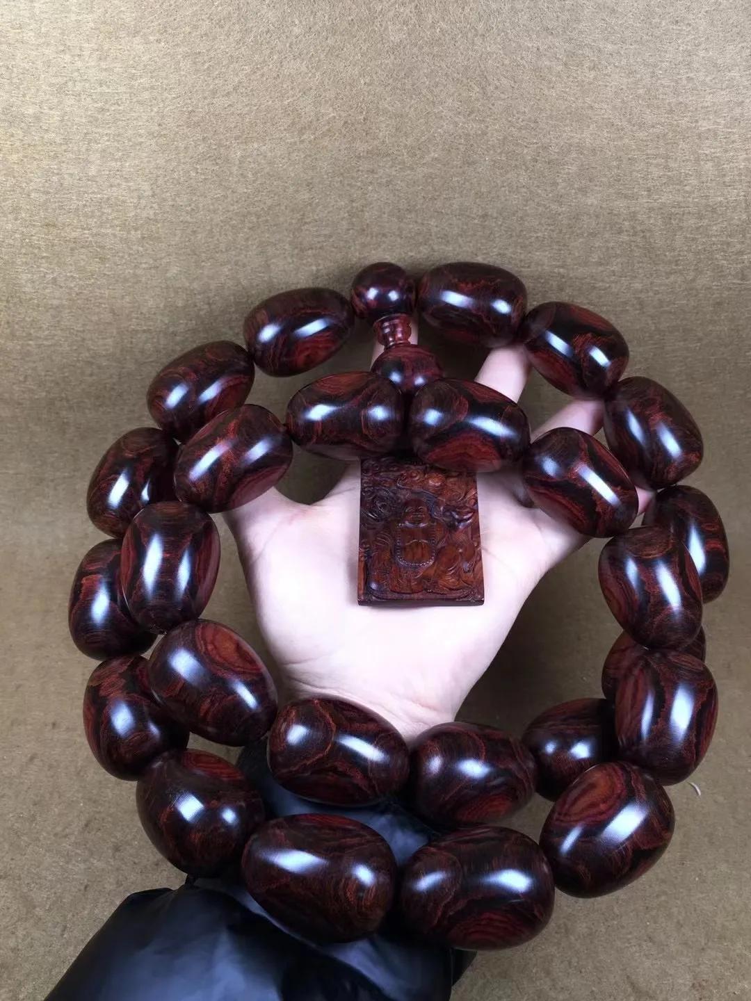 顶级海南黄花梨鬼脸手串,海南黄花梨手串一串多少克