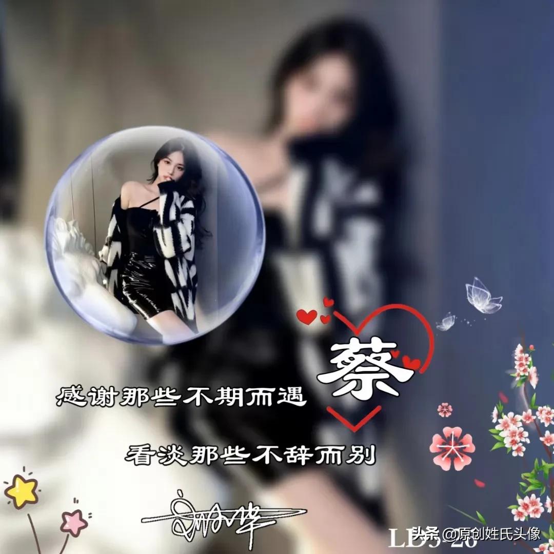 带有岁月可回首的姓氏头像,姓氏头像2024励志最新款