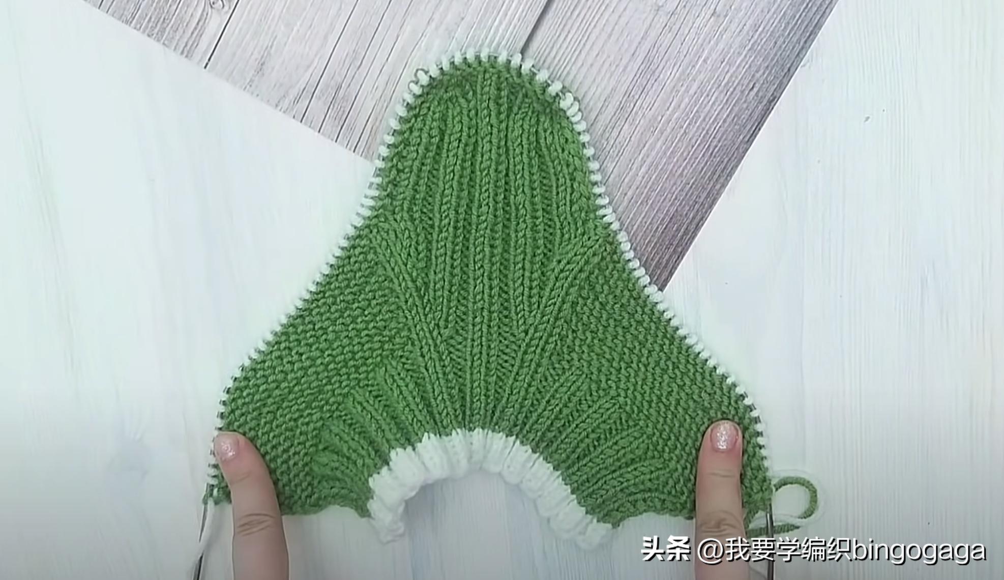 一片式毛线袜的织法,一片式织袜子