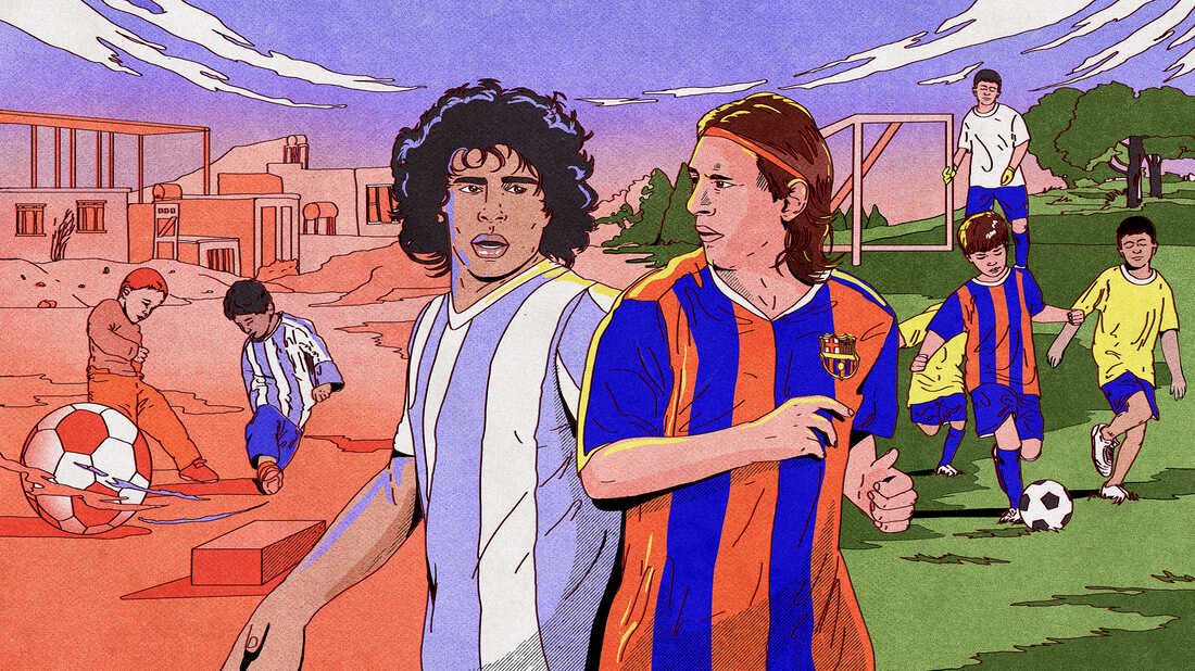 梅西一直在阿根廷队吗,梅西的地位能和马拉多纳比吗