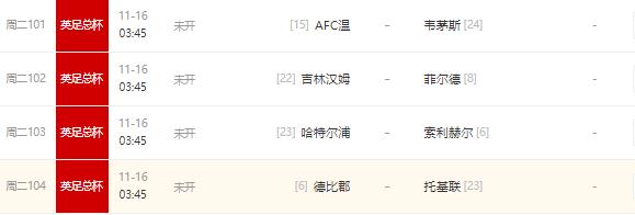 周二四场英联杯竞彩推荐,12.20英联赛杯前瞻竞彩推荐