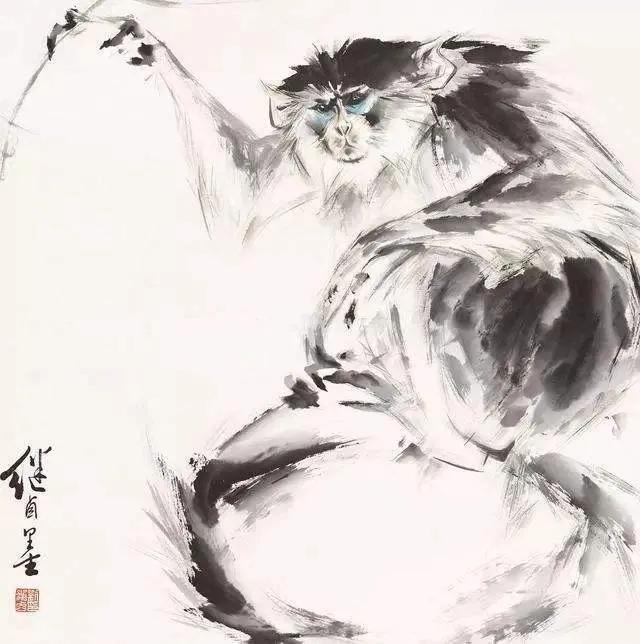 刘继卣猴,刘继卣画猴作品高清大图