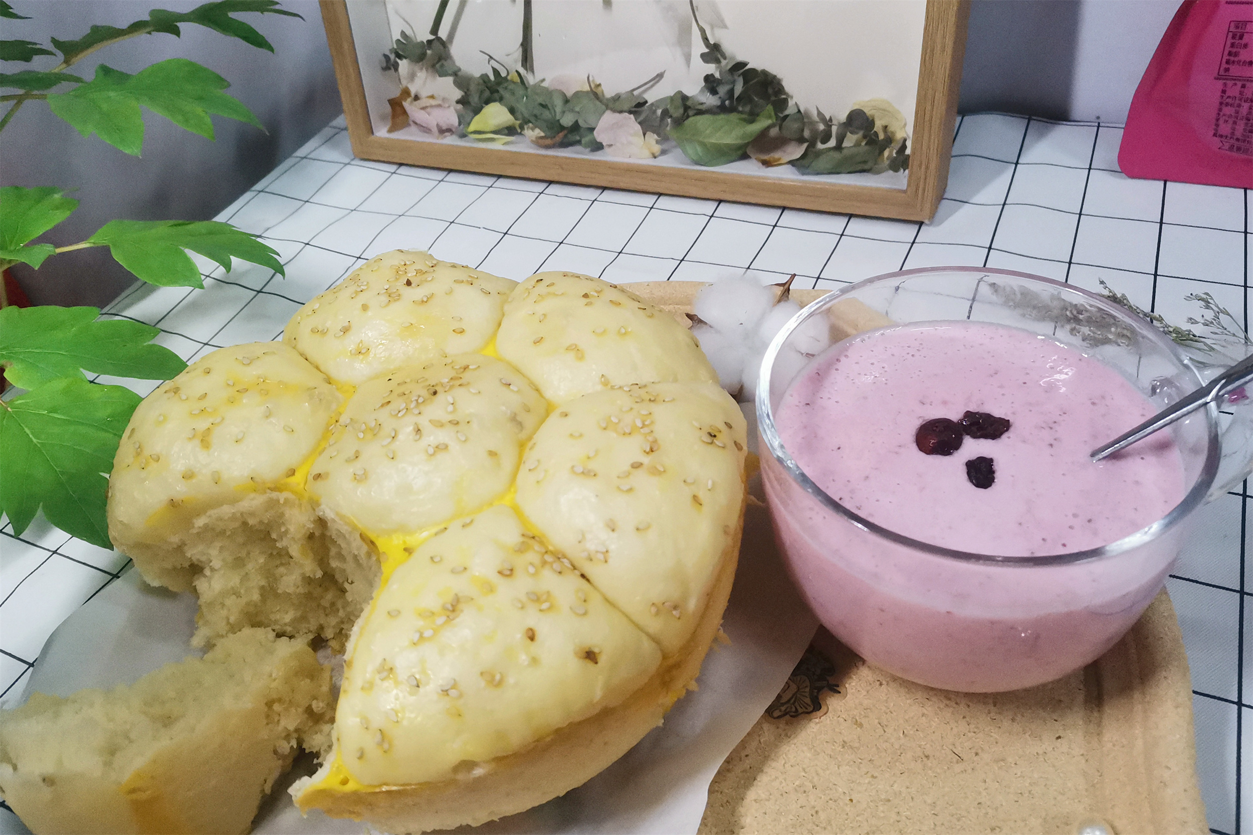 不用烤箱在家自制面包,在家做懒人面包不用揉面