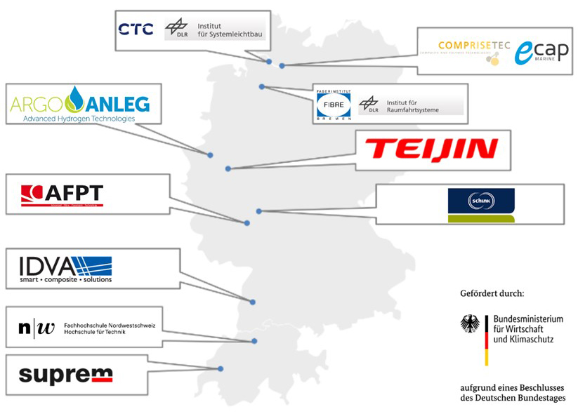 AFPT参与LeiWaCo项目经济生产热塑性复合氢罐