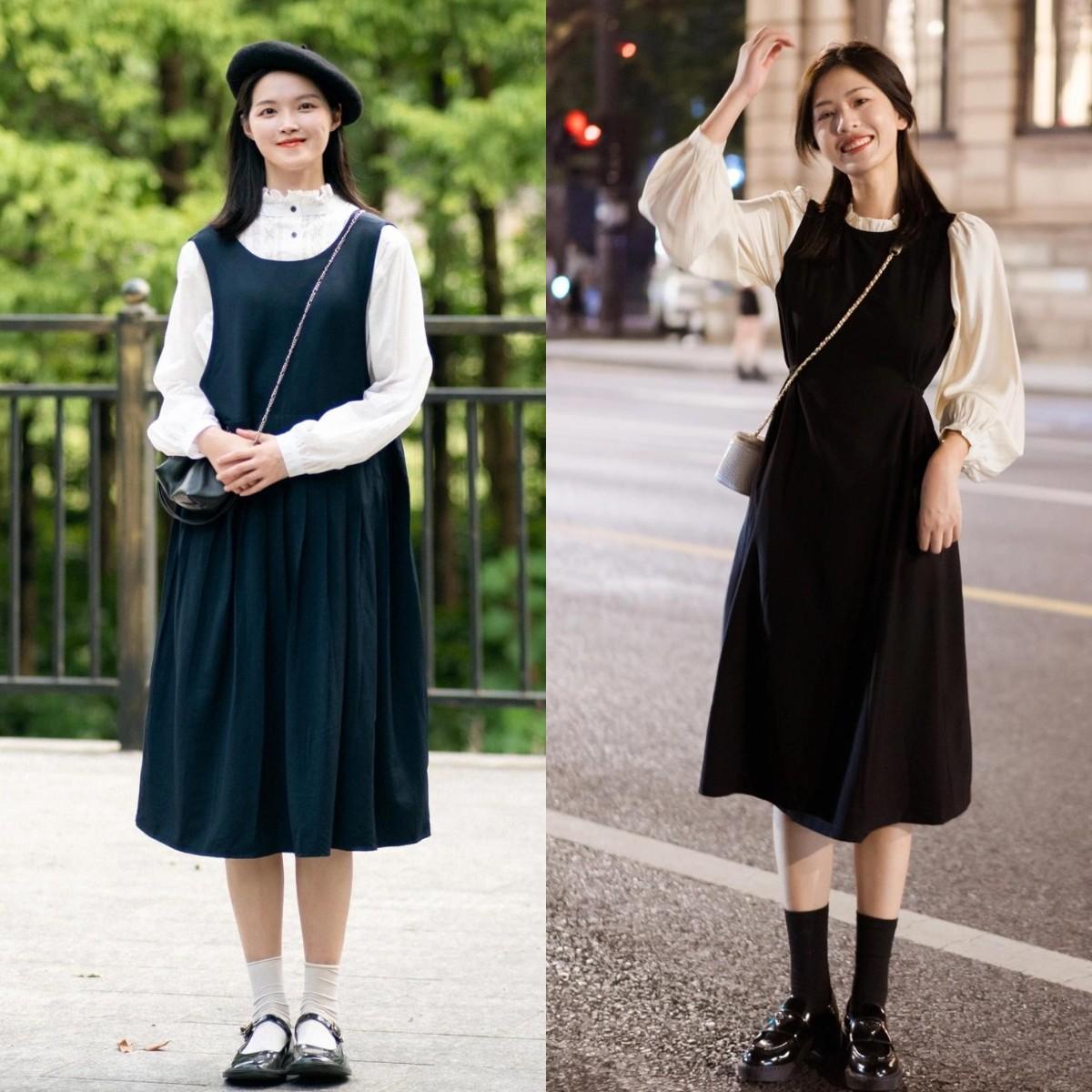 30+的女人，建议穿“裙子+平底鞋”，时髦百搭，舒适还不累脚