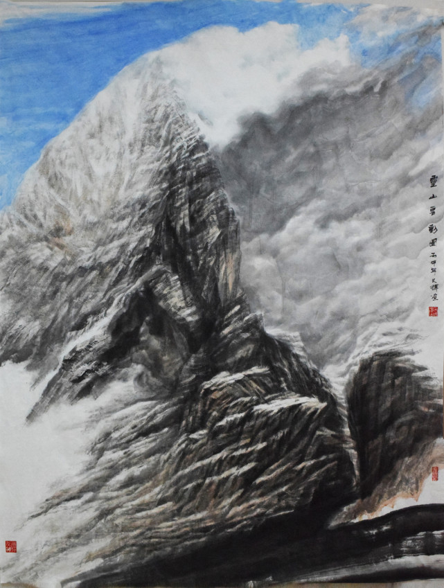 陈文人物画作品,国画作品欣赏陈文士