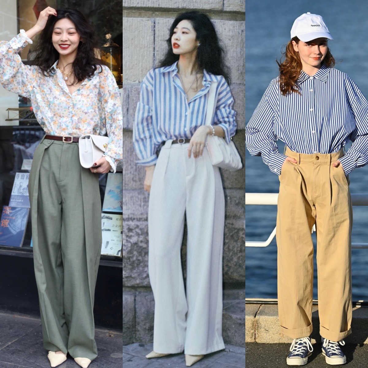 毛衣阔腿裤冬天这样穿才洋气,大毛衣阔腿裤才是秋冬最佳搭配