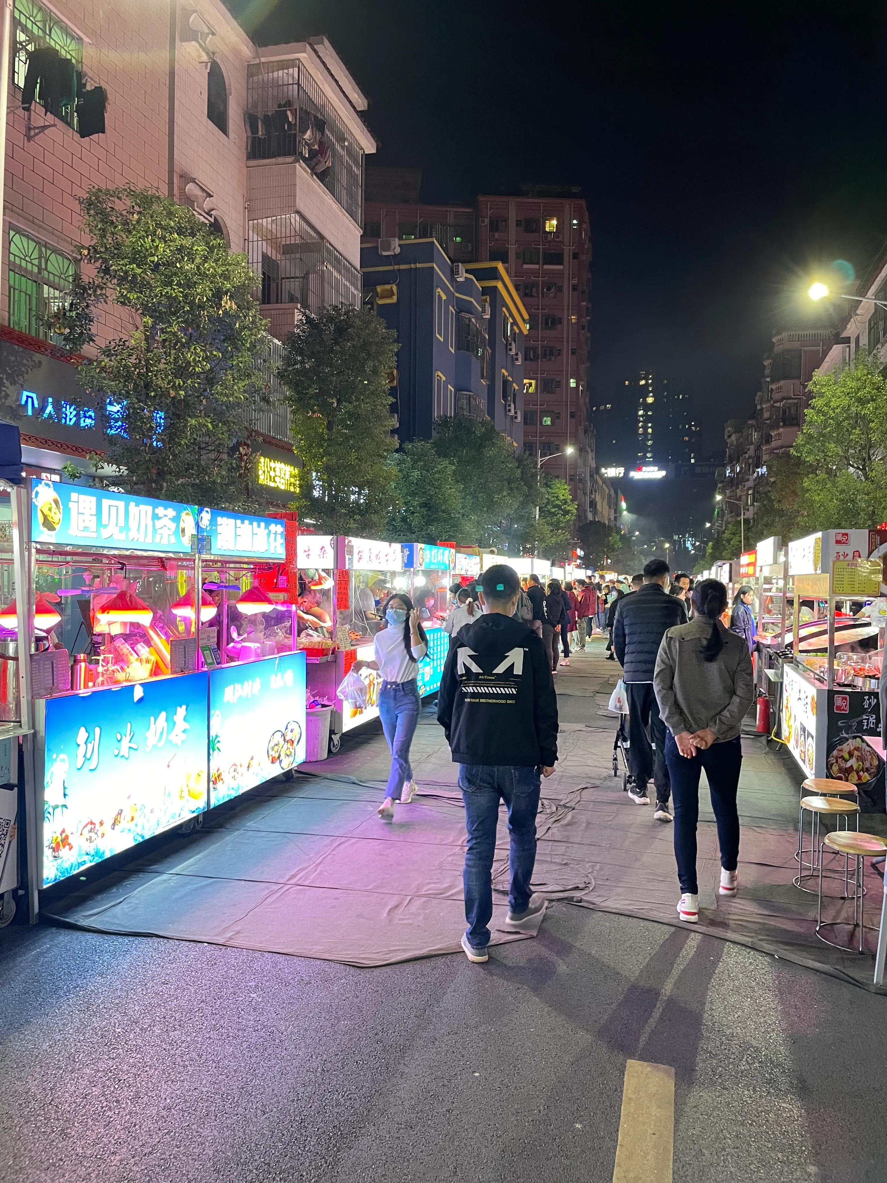 深圳最火的免费夜市街,深圳福永夜市街在哪里