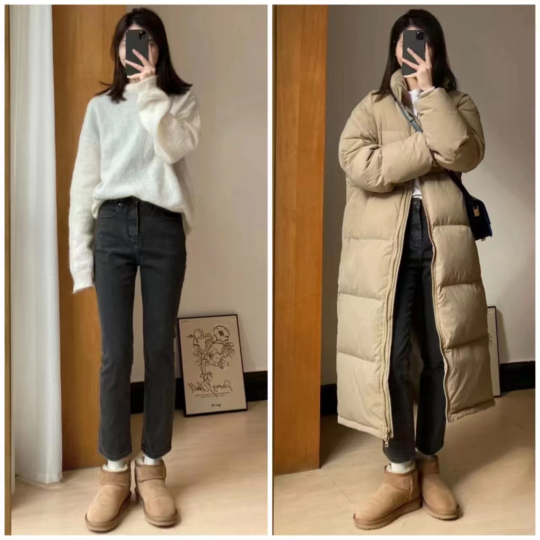 羽绒服搭配什么裤子女孩,女羽绒服和裤子配什么鞋子好看