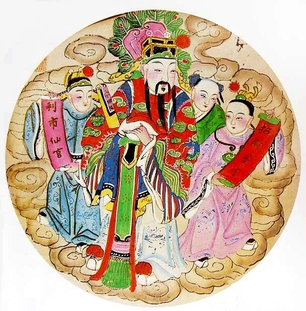 催旺财运-金元磁州窑白地黑彩绘“招财利市”纹梅瓶图像研析