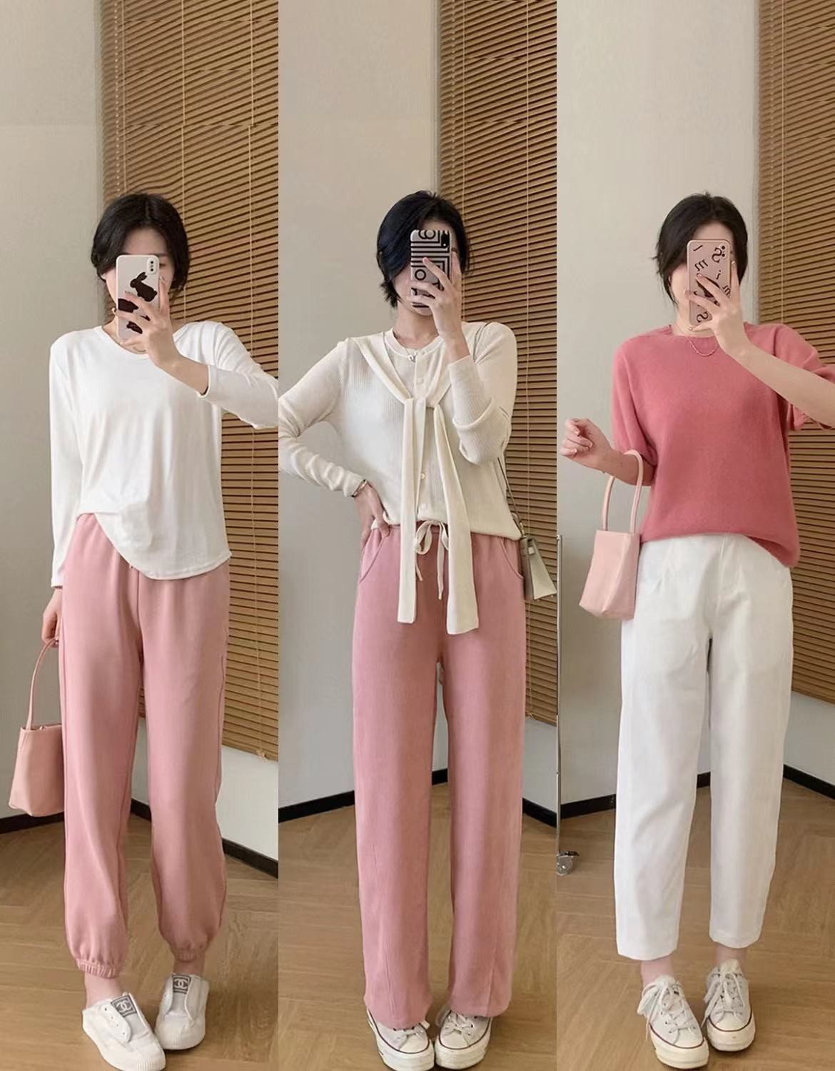 夏日超平价粉色系搭配少女心爆棚,春天穿搭中性风粉色