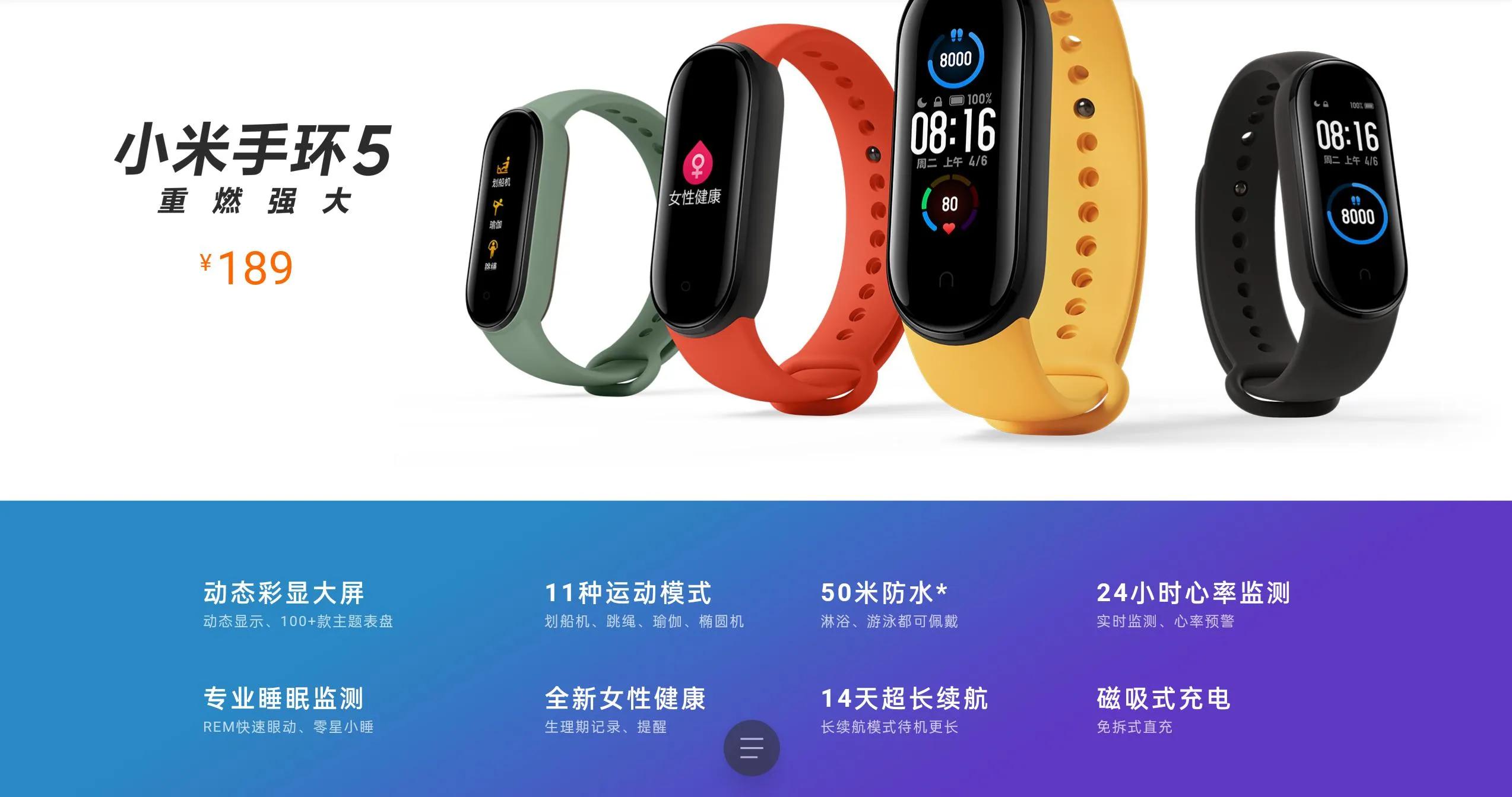 小米手环各代的全部数据,小米手环从一到四功能最全介绍