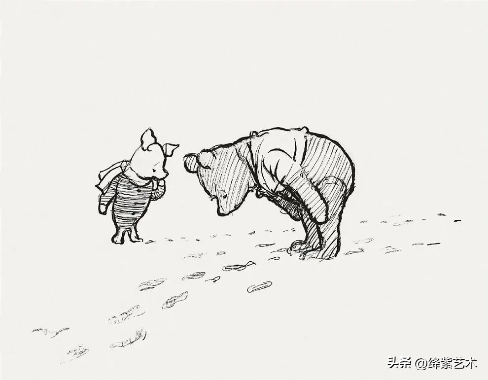 “爷青回”系列,一组罕见的小熊维尼原画,引起无数人共鸣