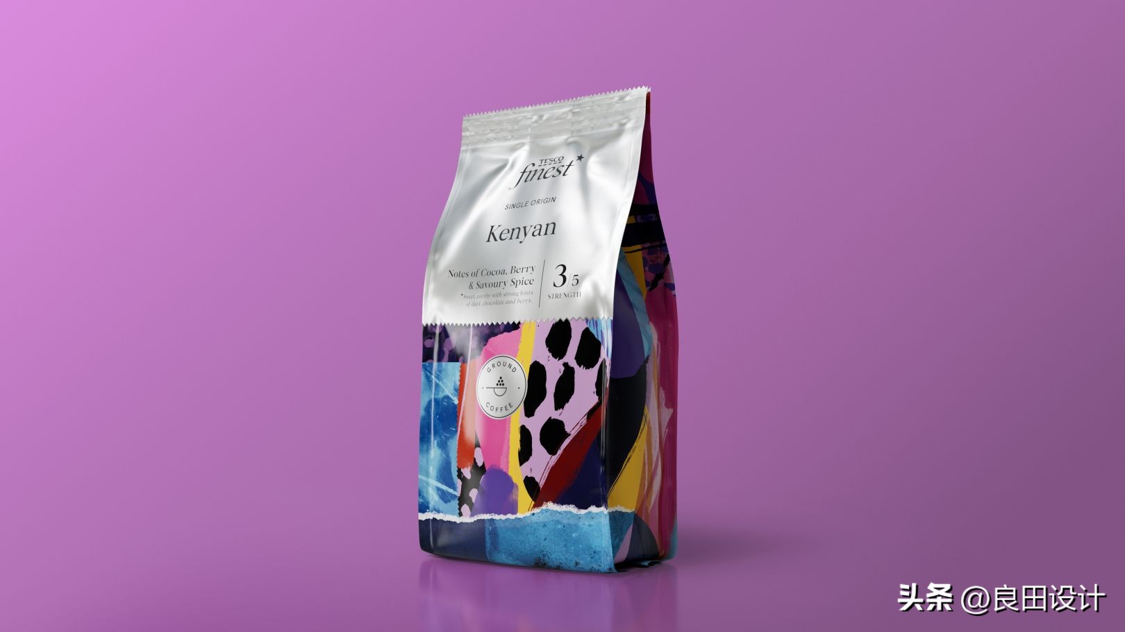 “负担得起的奢侈品”Tesco Finest Coffee 咖啡包装设计