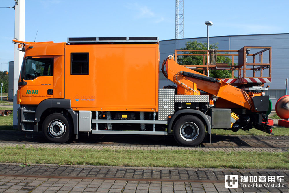 轨交运行守护神，极其罕见的曼恩TGS接触网检修车实拍