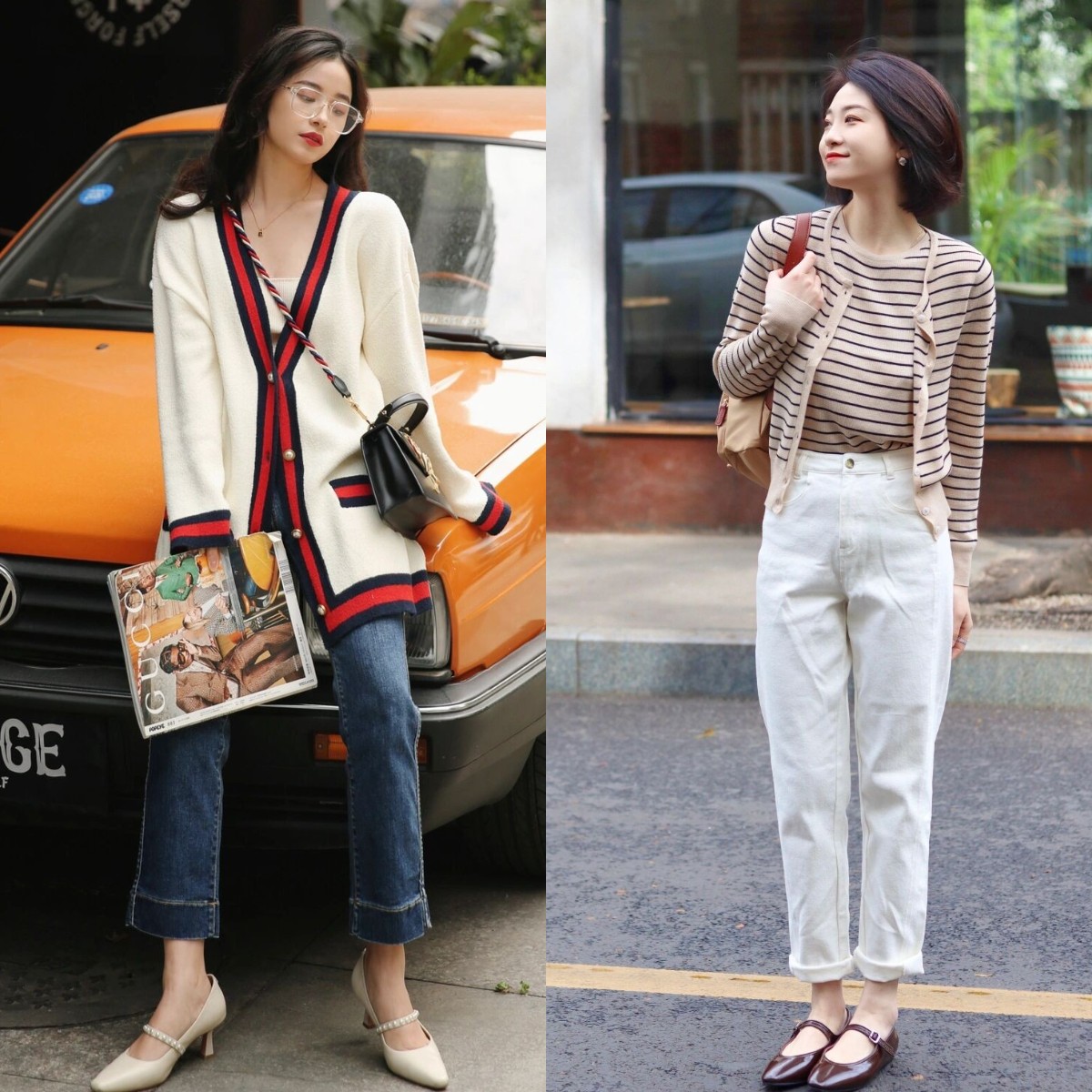 穿牛仔裤的女高跟鞋新款,今年开春流行穿时尚高跟鞋