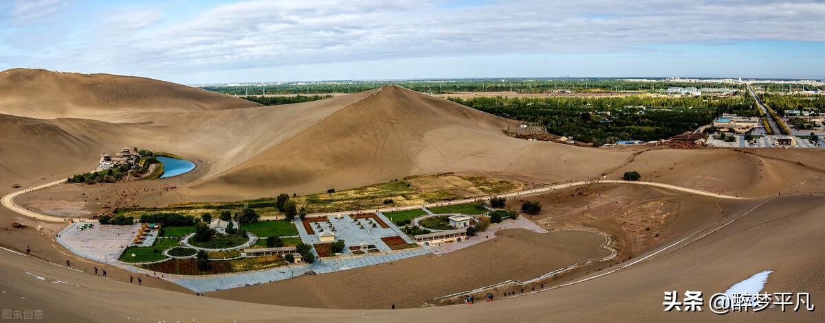 甘肃敦煌鸣沙山月牙泉自由行,甘肃敦煌鸣沙山月牙泉景区
