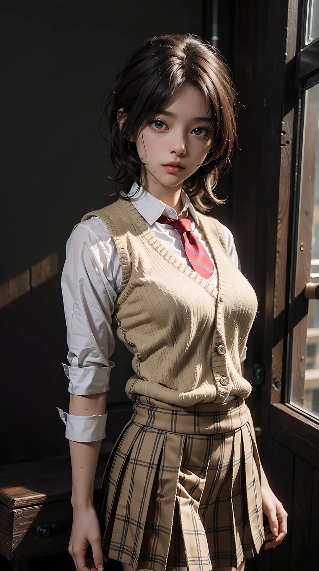 ai绘画校园服装,ai绘画校服美少女