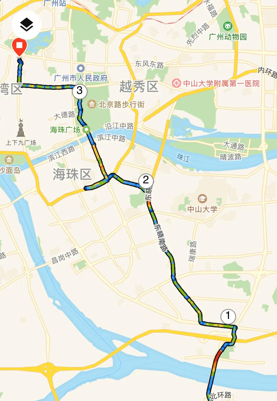 2022年，骑行看广州（东晓南-中山路-工业大道）