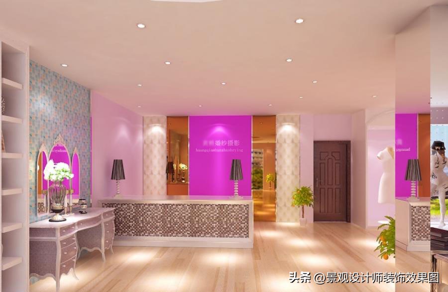 婚纱影楼设计效果图,影楼儿童照设计