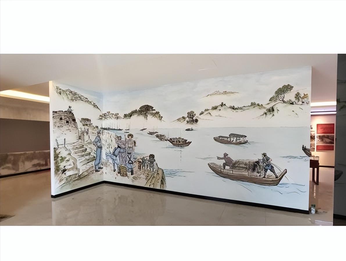 墙绘手绘墙报价,店面墙画手绘效果图