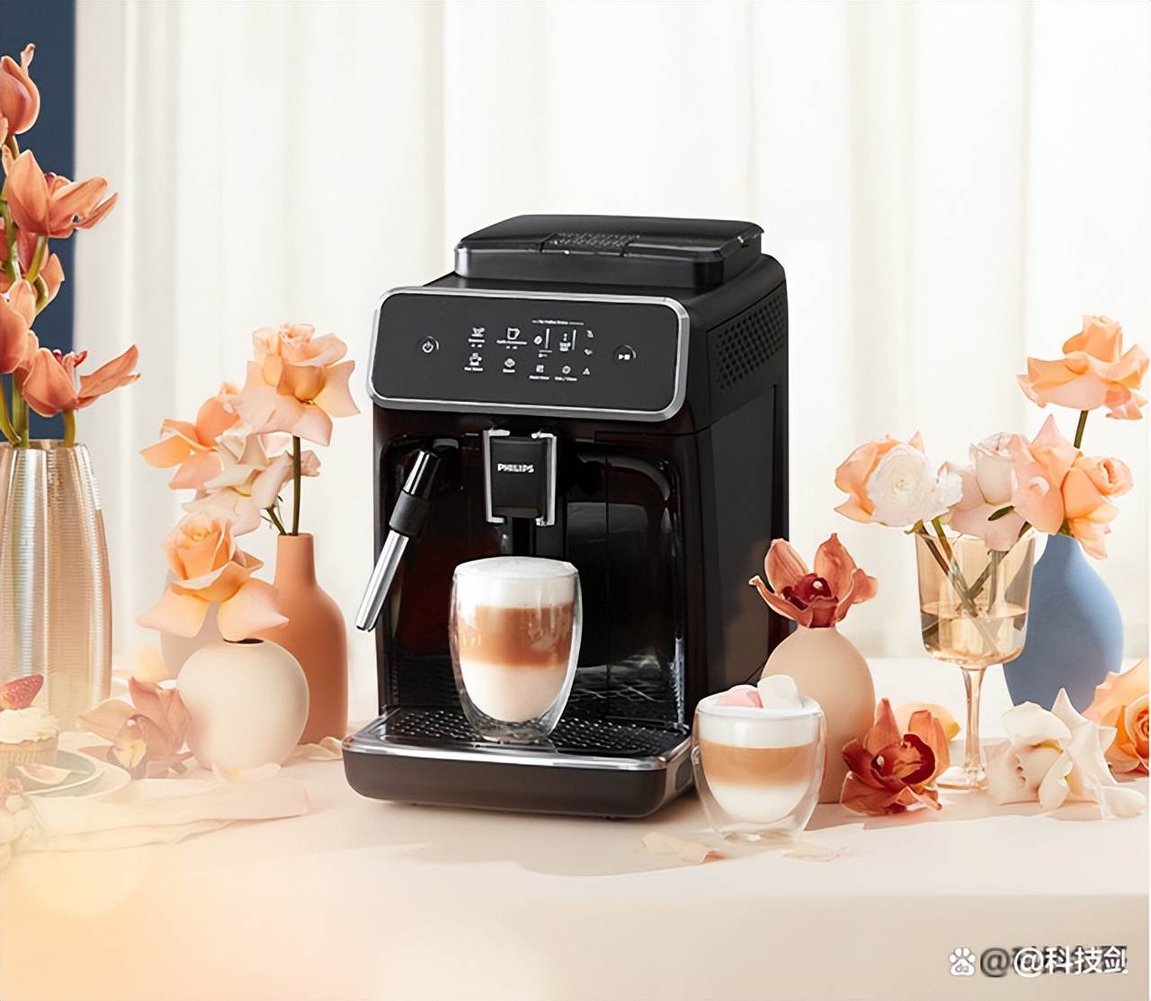 飞利浦全自动奶泡咖啡机使用教程,飞利浦咖啡机ep2124与ep2121打奶泡