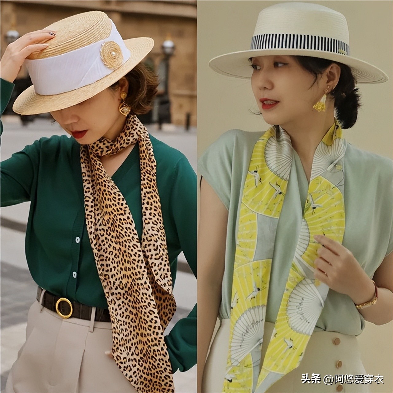 中年妇女丝巾怎么系好看,40岁女人夏天戴什么丝巾护颈好看