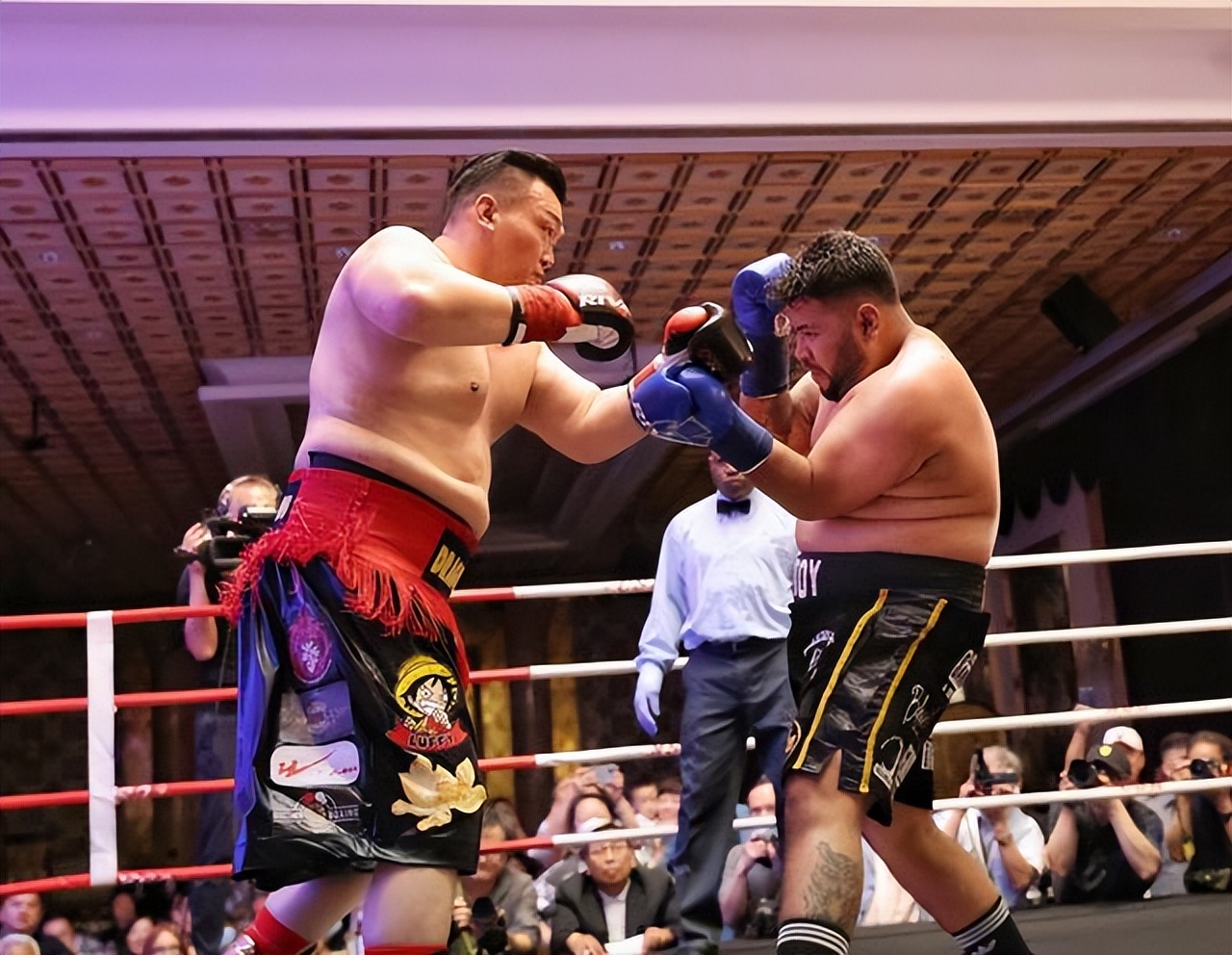 东方巨龙打败黑金刚,世界拳坛张君龙最新比赛