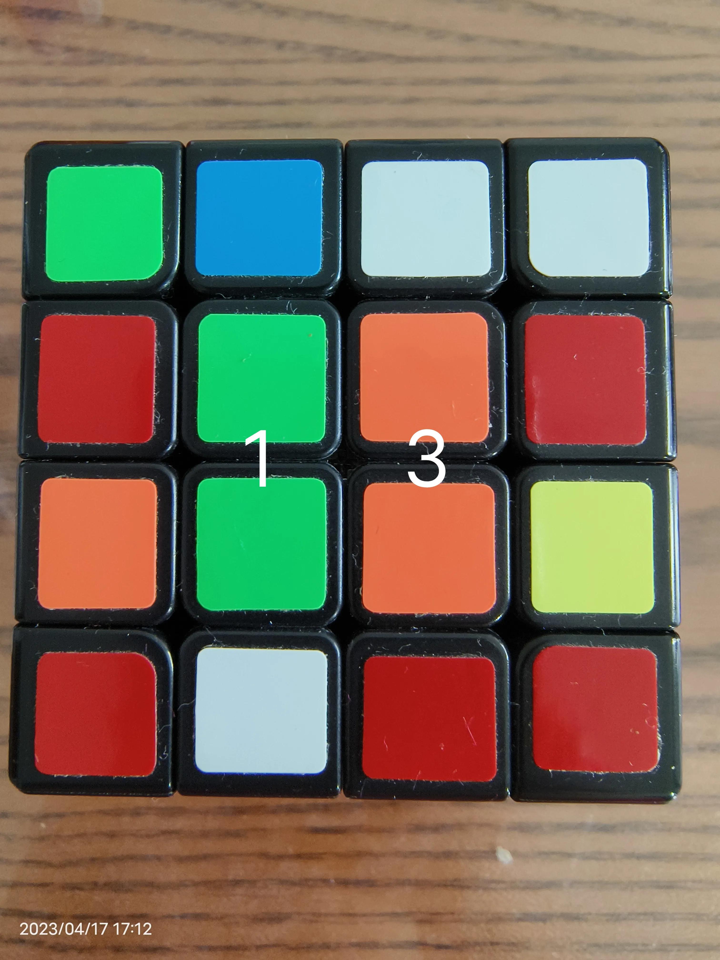 魔方顶面恢复,魔方小站还原黄色顶面