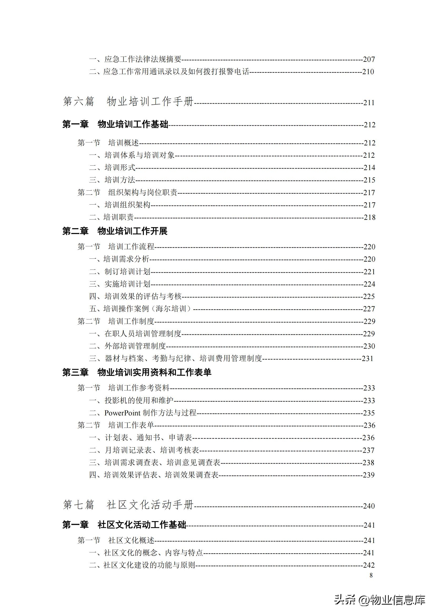 分享——物业管理项目经理实用工作手册（共309页）