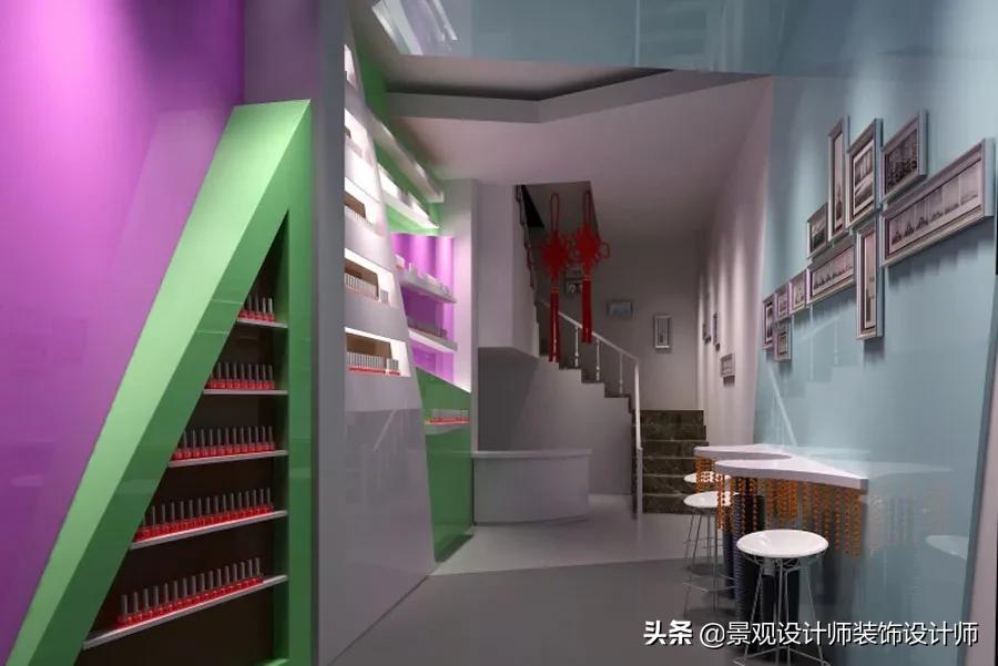 美甲店橱窗设计图片,80平米美甲店设计风格